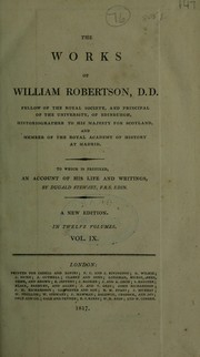 Works by William Robertson