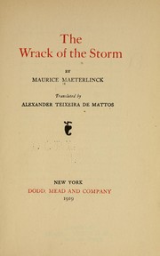 Cover of: The wrack of the storm