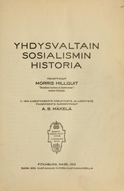 Cover of: Yhdysvaltain sosialismin historia