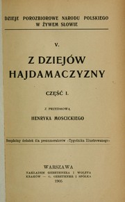 Cover of: Z dziejów Hajdamaczyzny