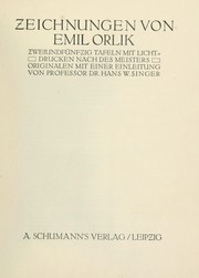 Cover of: Zeichnungen mit einer Einleitung von Hans W. Singer by Emil Orlik