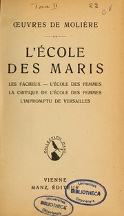 Cover of: Oeuvres de Molière by Molière