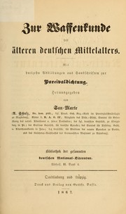 Zur Waffenkunde des älteren deutschen Mittelalters by Schulz, Albert