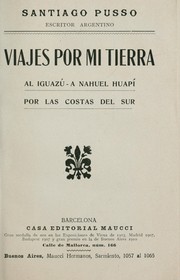 Cover of: Viajes por mi tierra by Santiago Pusso, Santiago Pusso