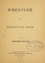 Cover of: Weenonah: a narrative poem