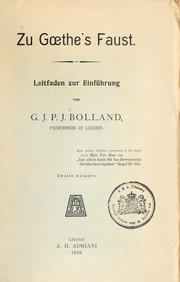 Cover of: Zu Goethe's Faust: Leitfaden zur Einführung