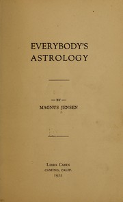 Cover of: Everybody's astrology by Magnus Jensen