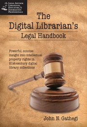 Cover of: The digital librarian's legal handbook