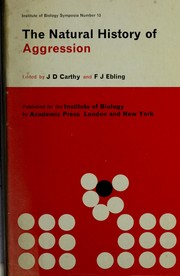 Cover of: The natural history of aggression