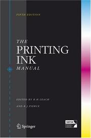 Cover of: The Printing ink manual.