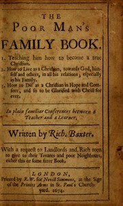 Cover of: The poor man's family book ...