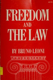 Cover of: Freedom and the law.