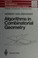Cover of: Algorithms in combinatorial geometry