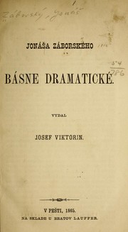 Cover of: Básne dramatické