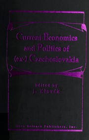 Cover of: Current Politics and Economics of Europe by J. Krovak