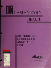 Cover of: Elementary health | Alberta. Alberta Education