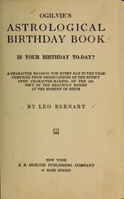 Cover of: Ogilvie's astrological birthday book