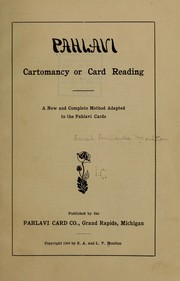 Cover of: Pahlavi cartomalcy or card reading