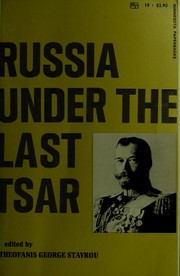 Cover of: Russia under the last tsar.