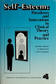 Cover of: Self-esteem: paradoxes and innovations in clinical theory and practice