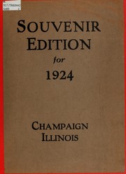 Cover of: Souvenir edition for 1924, Champaign, Illinois by 