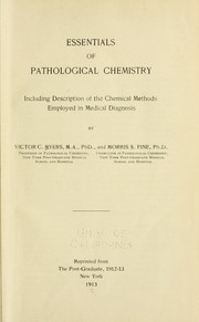 Cover of: Essentials of pathological chemistry by Victor Caryl Myers