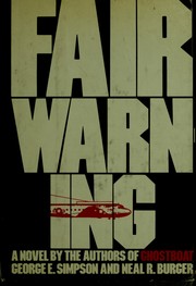Cover of: Fair warning: a novel