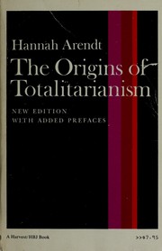 Cover of: The origins of totalitarianism