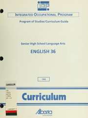 Cover of: English 36: program of studies/curriculum guide