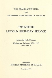 Cover of: Twentieth Lincoln birthday service: address