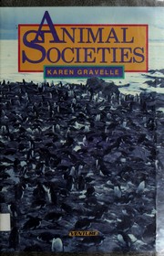 Cover of: Animal societies