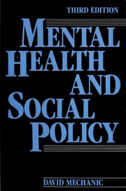 Cover of: Mental health and social policy