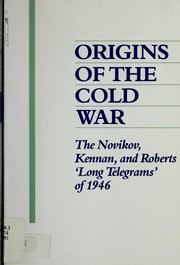 Origins of the Cold War by Kenneth M. Jensen