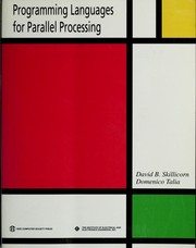 Cover of: Programming languages for parallel processing