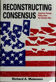 Cover of: Reconstructing Consensus by Richard A. Melanson