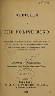 Cover of: Sketches of the Polish mind.