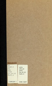 Cover of: Programme of studies for the high school
