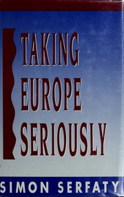 Cover of: Taking Europe seriously