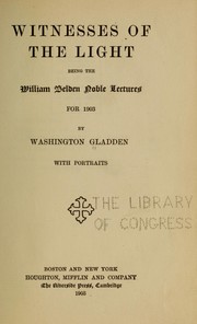 Cover of: Witnesses of the light