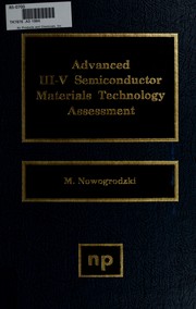 Cover of: Advanced III-V semiconductor materials technology assessment by edited by M. Nowogrodzki.