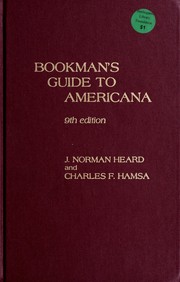 Cover of: Bookman's guide to Americana by J. Norman Heard