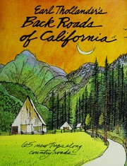 Cover of: Earl Thollander's Back roads of California by Earl Thollander