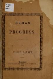 Cover of: Human progress by Joseph Barker