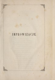 Cover of: Improwizacye i poezye Deotymy [pseud.]