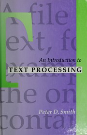 Cover of: An introduction to text processing