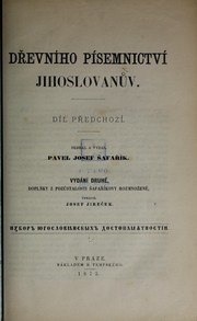[Památky] dřevního písemnictví Jihoslovanův by Pavel Jozef Šafárik