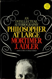 Cover of: Philosopher at large: an intellectual autobiography