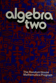 Cover of: Algebra two