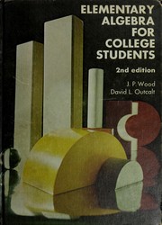 Cover of: Elementary algebra for college students: a revision of A first course in algebra
