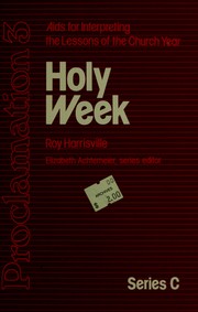 Cover of: Holy Week